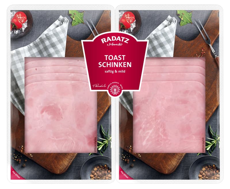 Radatz Toastschinken geschnitten und im Doppel-Pack