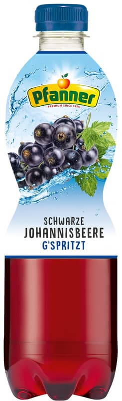 Pfanner Johannisbeer gespritzt PET 0.5l (EinwegPFAND)