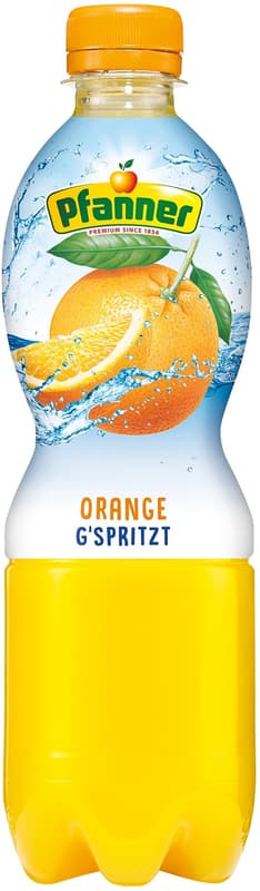 Pfanner Orange gespritzt PET 0,5l (EinwegPFAND)