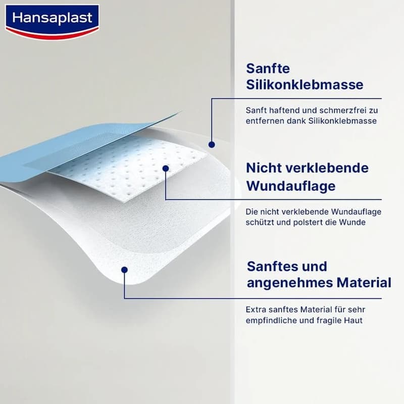 Hansaplast ultra sensitiv XL 5x7,2 cm