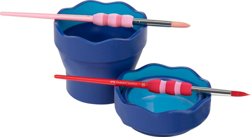 Faber-Castell water cup Clic&Go blue