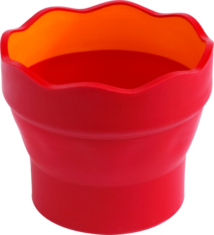 Faber-Castell Wasserbecher Clic&Go rot