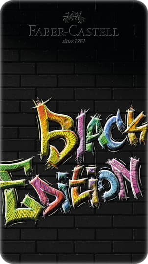 Faber-Castell coloured pencils Black Edition 12er Metalletui
