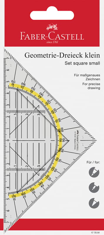 Faber-Castell Geometrie-Dreieck klein 14cm