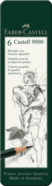 Faber-Castell pencil Castell 9000 6er Etui
