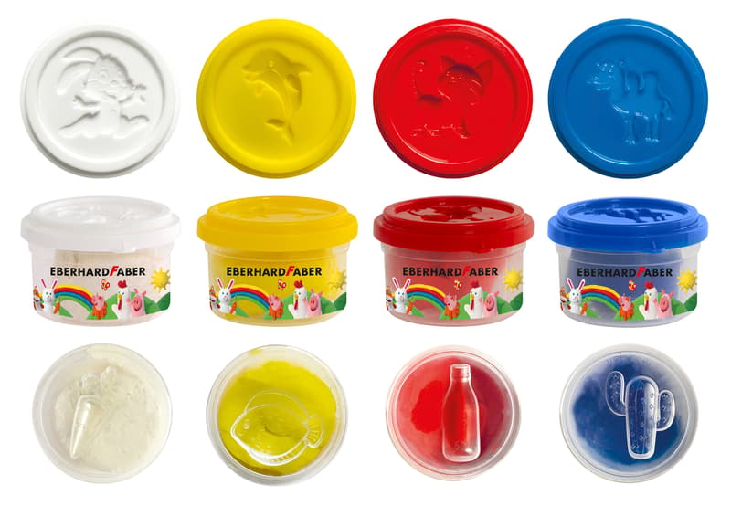 Eberhard Faber Spielknete Basisfarben á 50g 4er Set