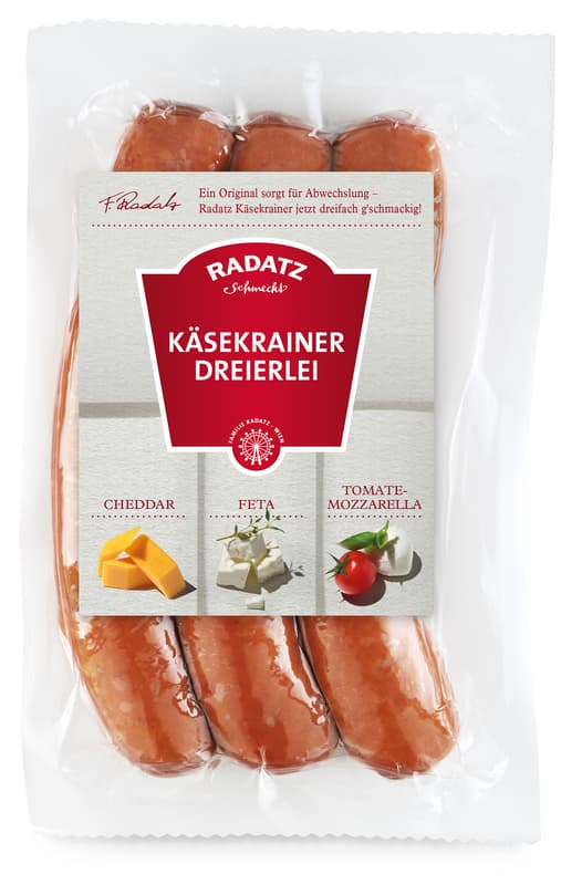 Radatz Käsekrainer Dreierlei