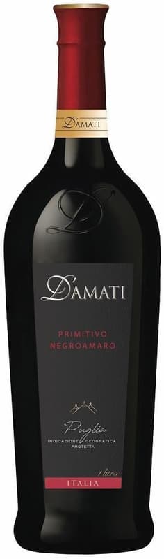 D´Amati Primitivo Negroamaro Puglia IGT 2024 1l