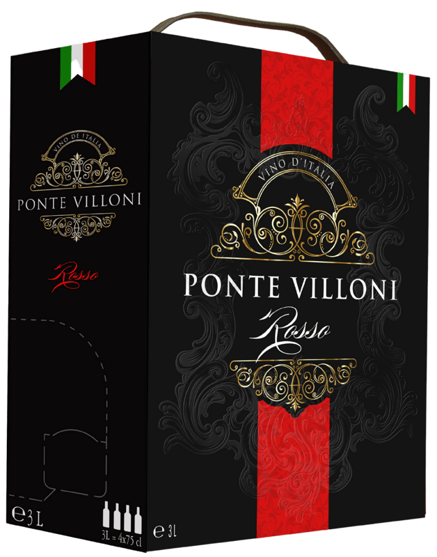 Ponte Villoni Rosso 3l Bag in Box