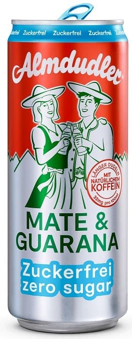 Almdudler Mate & Gurana Zuckerfrei Dose (EinwegPFAND)