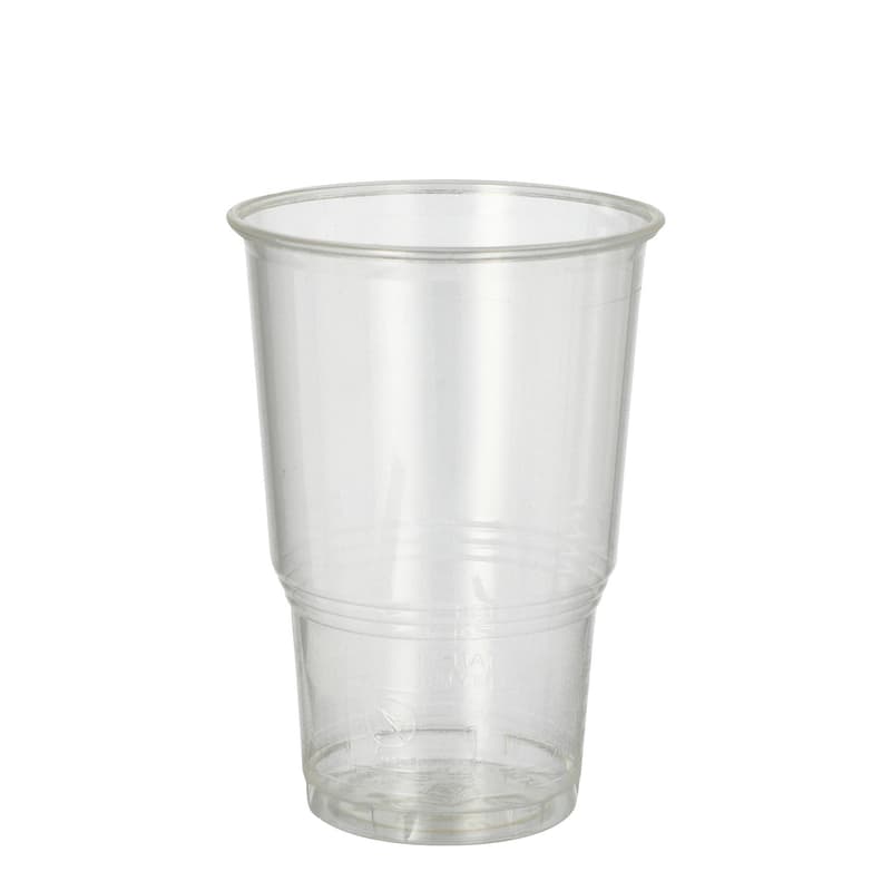 Cold drinks cup, 0.2l, crystal clear with foam rim
