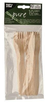 Forks made of wood "pure"