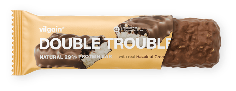 Vilgain Double Trouble Protein Bar Haselnusscreme mit Milchschokolade