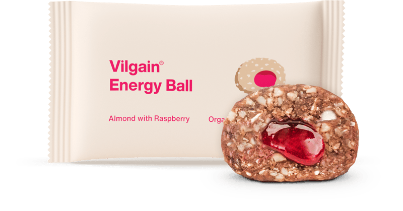 Vilgain BIO Energy Ball Mandeln mit Himbeerkonfitüre