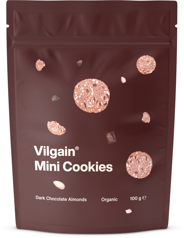 Vilgain BIO Mini Cookies Mandeln mit dunkler Schokolade