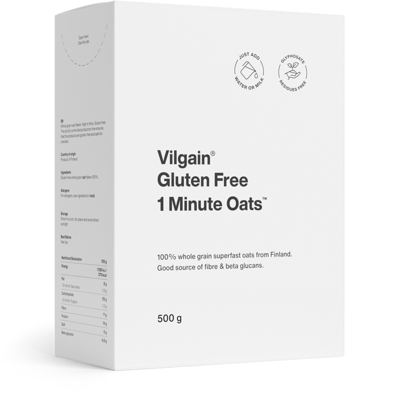 Vilgain Instant-Haferflocken glutenfrei