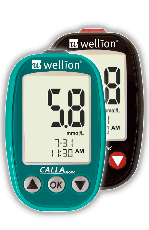Wellion Calla Mini Blutzuckermessgerät petrol