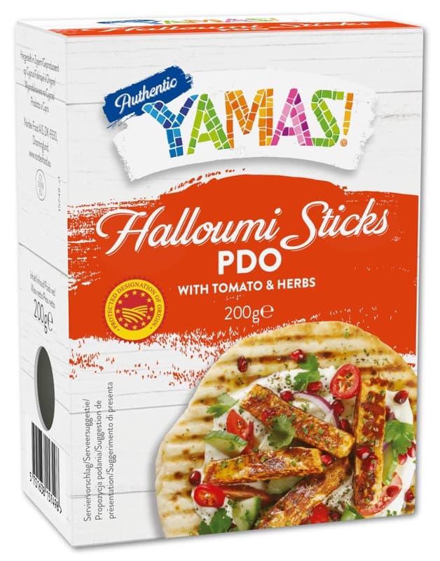 YAMAS Halloumi Sticks PDO tomato und herbs