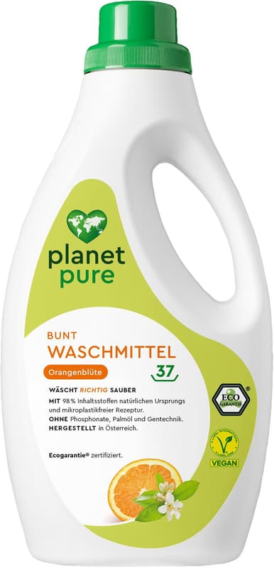 Planet Pure Bunt Waschmittel Orangenblüte