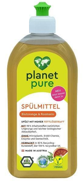 Planet Pure Dishwashing Liquid Blood Orange & Rosemary