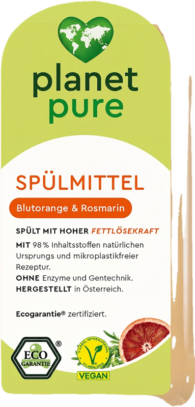 Planet Pure Spülmittel Blutorange & Rosmarin