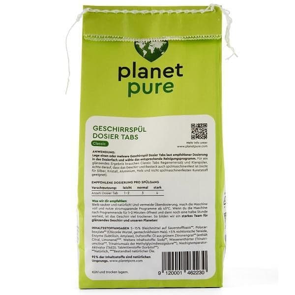 Planet Pure Dishwashing Dosing Tabs