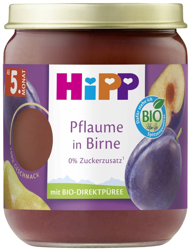HiPP BIO Früchte Pflaume in Birne, ab dem 5. Monat