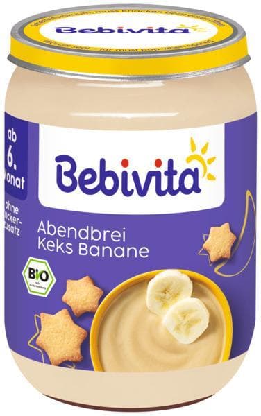 Bebivita Abendbrei Keks Banane, ab dem 6. Monat