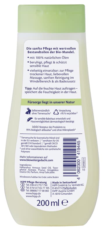 HiPP Babysanft Pflegeöl