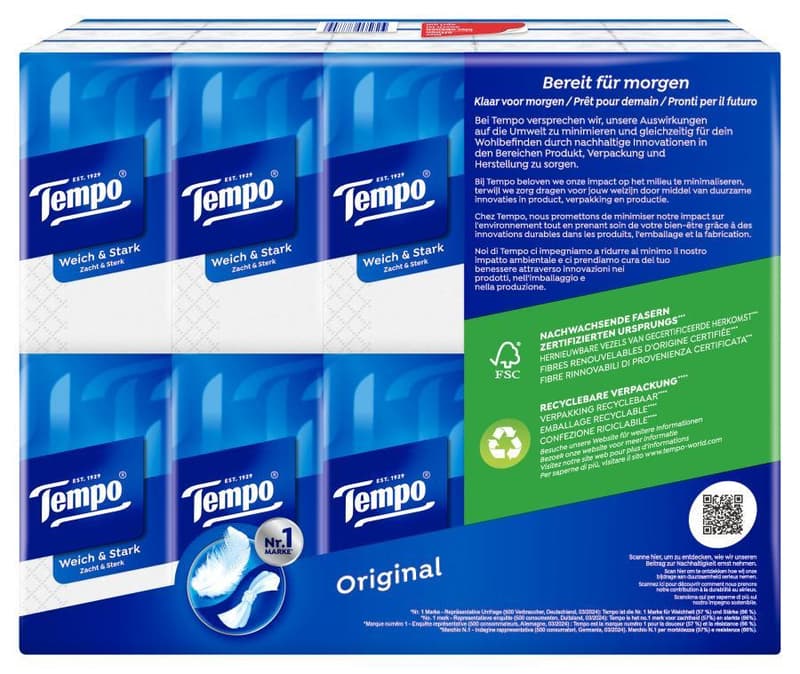Tempo tissues Original 30x10 tissues