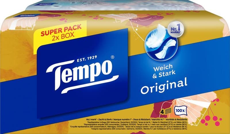 Tempo tissue Duo Box 200 sheets