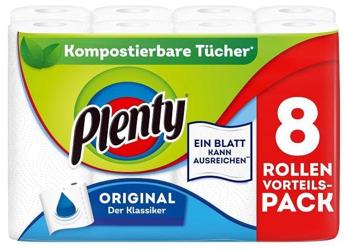Plenty kitchen roll Original 8 rolls