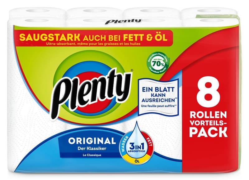 Plenty Küchenrolle Original 8 Rollen