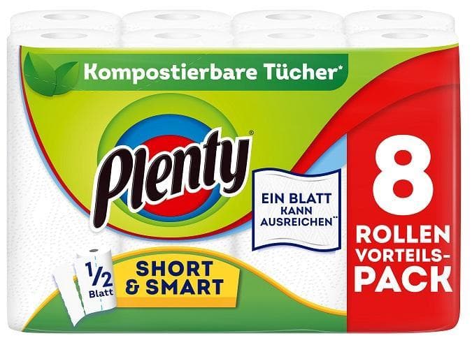 Plenty kitchen roll Short & Smart 8 rolls