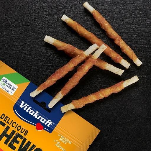 Vitakraft CHEWS deli,chew rolls chicken, S