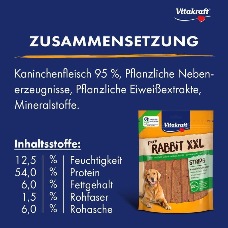 Vitakraft RABBIT Rabbit Strips XXL