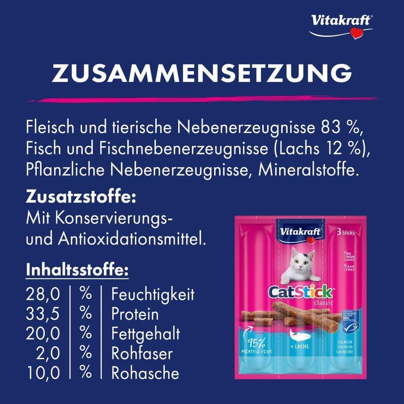 Vitakraft Cat Sticks® Salmon MSC