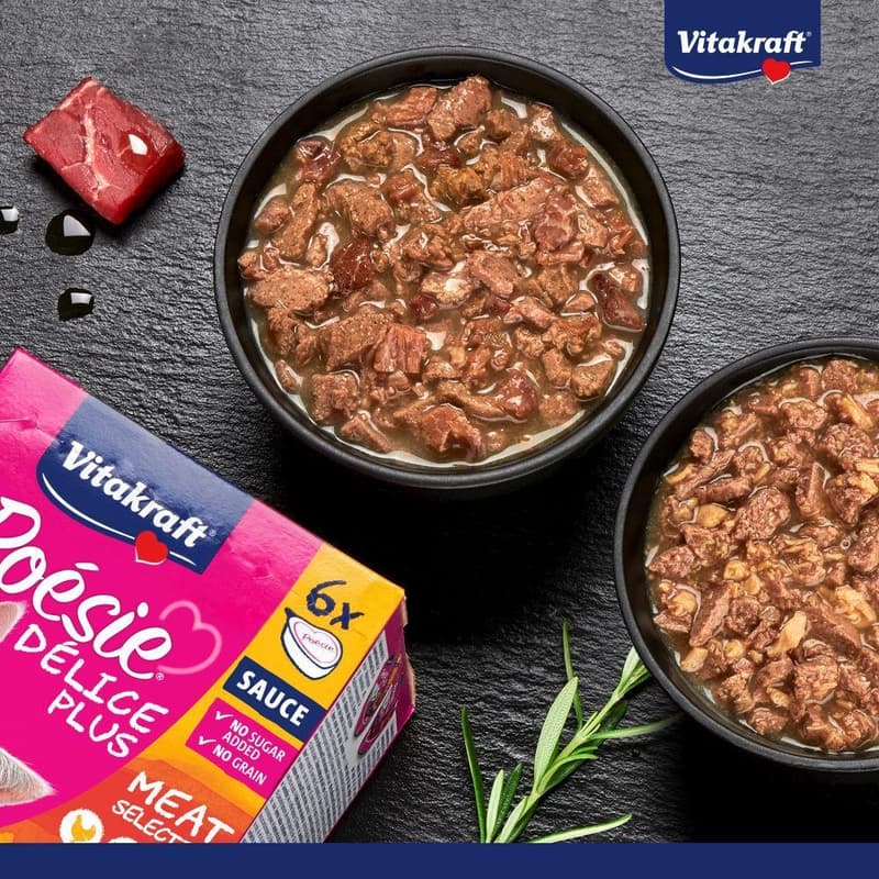 Vitakraft Poésie Délice Plus MP Huhn+Rind 6x85g