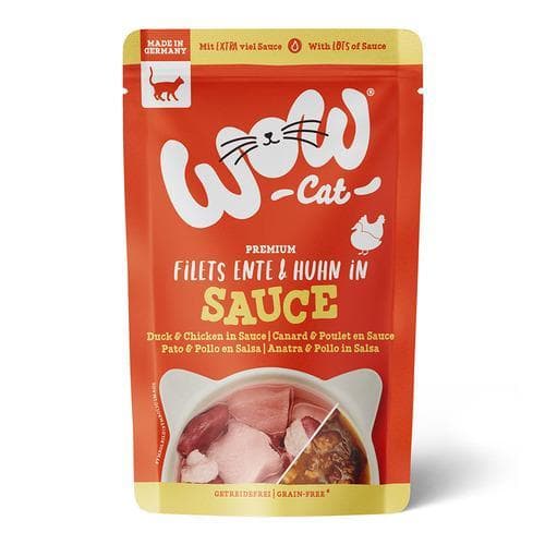 WOW CAT Ente & Huhn in Sauce
