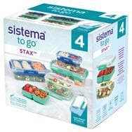 Sistema Stax to Go 4-pack