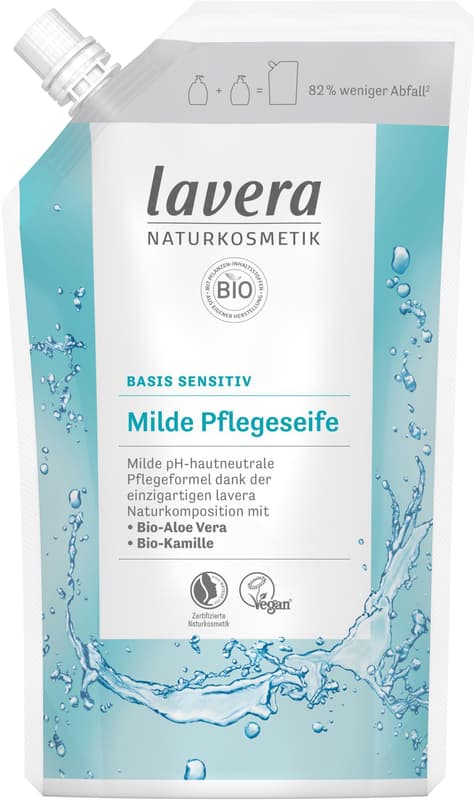 Lavera Nachfüllbeutel Basis Sensitiv Milde Pflegeseife