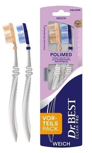 Dr.BEST Polimed soft 2x1 toothbrush