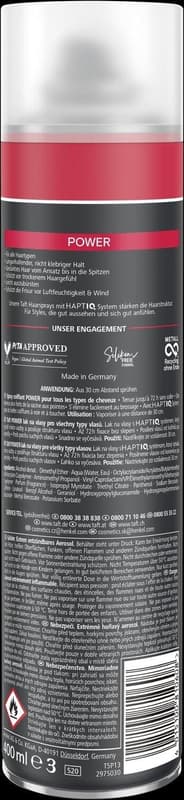 taft Hairspray Power Caffe