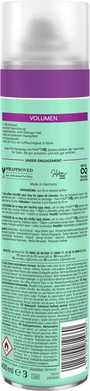 taft Hairspray Volume