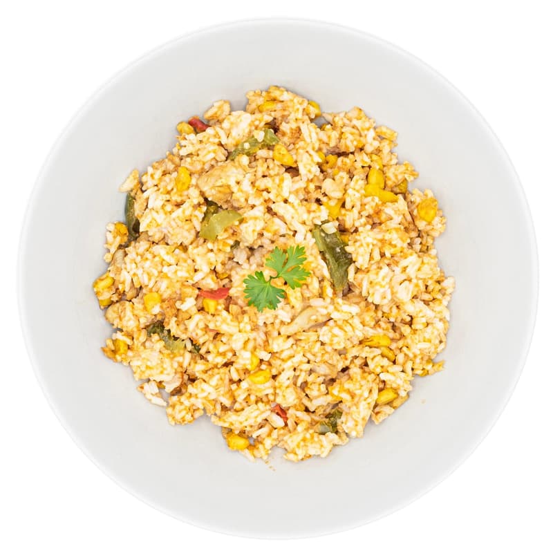 Pappudia Reispfanne mit Huhn "Mexican Style"