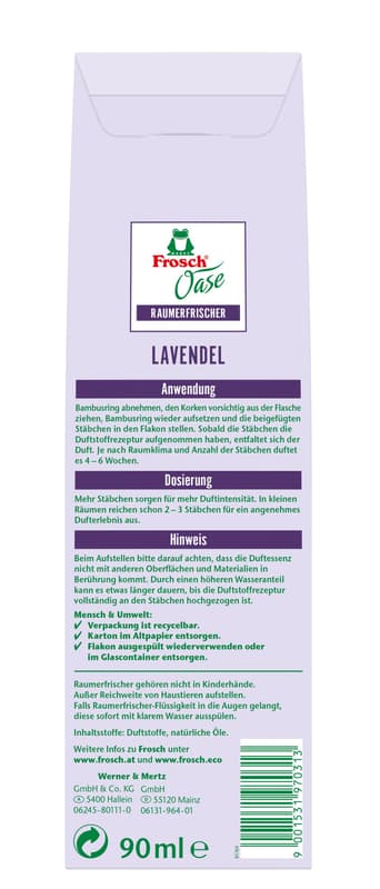 Frosch Oase Raumerfrischer Lavendel