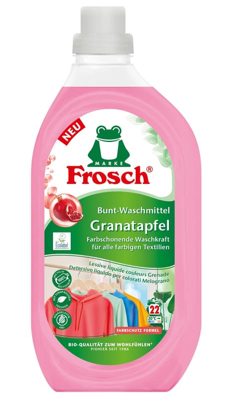 Frosch Bunt-Waschmittel Granatapfel