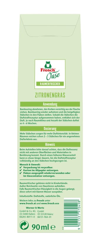 Frosch Oase Raumerfrischer Zitronengras
