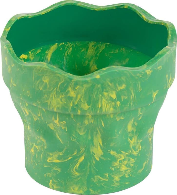 Faber-Castell Wasserbecher Clic&Go grün marble