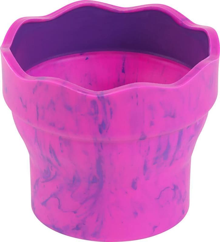 Faber-Castell Wasserbecher Clic&Go pink marble